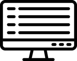 ilustração de design de ícone de vetor de computador