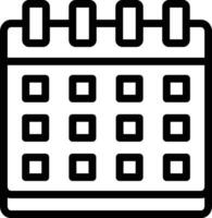 ilustração de design de ícone de vetor de calendário