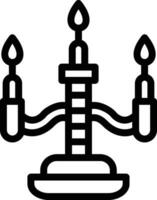 ilustração de design de ícone de vetor de vela
