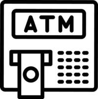 ilustração de design de ícone de vetor atm