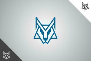 Lobo moderno logótipo e símbolo. perfeito logotipo para o negócio relacionado para animal, animal e veterinário. isolado em fundo. vetor eps 10.