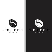 café logotipo, simples cafeína beber Projeto a partir de café feijões, para cafeteria, bar, restaurante ou produtos marca o negócio vetor