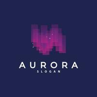 aurora luz onda céu Visão logotipo, simples abstrato modelo ilustração Projeto vetor