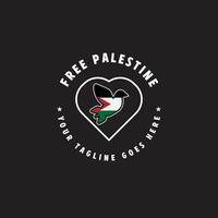 livre Palestina logotipo vetor