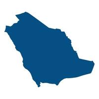 saudita arábia mapa. mapa do saudita arábia dentro Alto detalhes em azul cor vetor