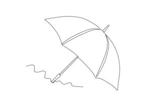 a guarda-chuva para proteger a partir de uv raios vetor