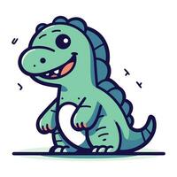 fofa desenho animado crocodilo personagem. vetor ilustração dentro plano estilo.