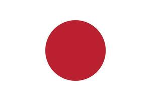 Japão bandeira vetor ilustração com oficial cores e preciso proporção