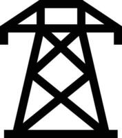 ilustração de design de ícone de vetor de torre elétrica
