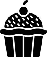 ilustração de design de ícone de vetor de cupcake