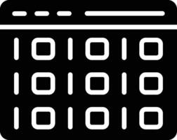 ilustração de design de ícone de vetor de código binário