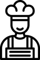 masculino chefe de cozinha vetor ícone Projeto ilustração