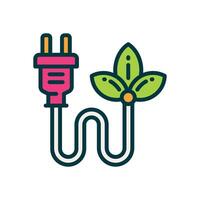 sustentável energia preenchidas cor ícone. vetor ícone para seu local na rede Internet, móvel, apresentação, e logotipo Projeto.
