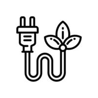 sustentável energia linha ícone. vetor ícone para seu local na rede Internet, móvel, apresentação, e logotipo Projeto.