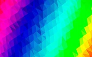 luz multicolor, textura de triângulo embaçado de vetor de arco-íris.