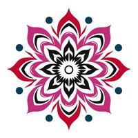 colorida gradiente mandala arte vetor ícone isolado em uma branco fundo, islâmico mandala, círculo mandala