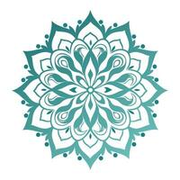 gradiente mandala arte vetor ícone isolado em uma branco fundo, islâmico mandala, círculo colorida mandala