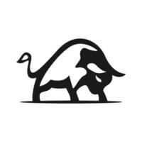 búfalo logotipo Projeto conceito vetor