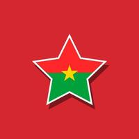 plano vetor Estrela em forma África bandeira oficial proporções. vetor eps 10
