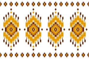 lindo tapete ikat arte. sem costura padrão geométrico étnico em tribal. tecido estilo indiano. vetor