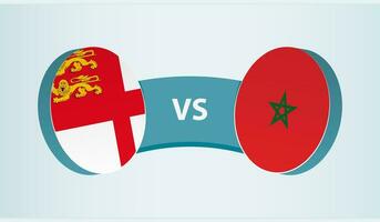 sarar versus Marrocos, equipe Esportes concorrência conceito. vetor
