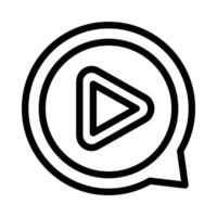 vídeo mensagem vetor ícone em uma branco fundo