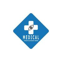 médico Cruz saúde logotipo vetor modelo