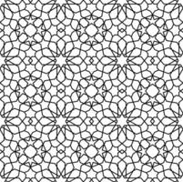 mashrabiya arabesco padrão, desatado fundo vetor
