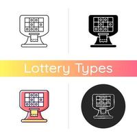 ícone do jogo de loteria baseado em terminal