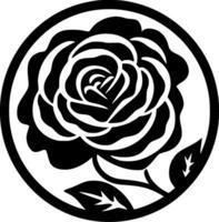 rosa, Preto e branco vetor ilustração