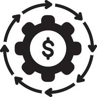 dinheiro troca Forma de pagamento ícone símbolo vetor imagem. ilustração do a dólar moeda moeda gráfico Projeto imagem