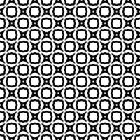 padrão abstrato sem emenda preto e branco. fundo e pano de fundo. design ornamental em tons de cinza. vetor