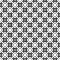 padrão abstrato sem emenda preto e branco. fundo e pano de fundo. design ornamental em tons de cinza. vetor