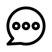 viver bate-papo ícone vetor. esboço estilo símbolo para seu rede local projeto, logotipo, aplicativo, ui. vetor