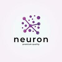 simples abstrato neurônio axônio logotipo Projeto vetor ilustração ícone