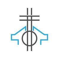 Igreja símbolo logotipo Projeto vetor