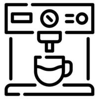 café máquina ícone ilustração, para uiux, infográfico, etc vetor