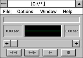 interface do música jogador janela com botões vetor