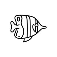 tropical peixe ícone dentro vetor. ilustração vetor