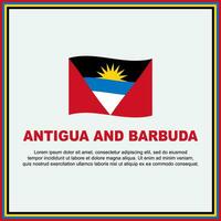 Antígua e barbuda bandeira fundo Projeto modelo. Antígua e barbuda independência dia bandeira social meios de comunicação publicar. Antígua e barbuda bandeira vetor