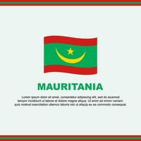 Mauritânia bandeira fundo Projeto modelo. Mauritânia independência dia bandeira social meios de comunicação publicar. Mauritânia Projeto vetor