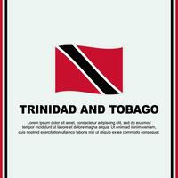 trinidad e tobago bandeira fundo Projeto modelo. trinidad e tobago independência dia bandeira social meios de comunicação publicar. desenho animado vetor