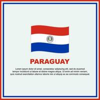 Paraguai bandeira fundo Projeto modelo. Paraguai independência dia bandeira social meios de comunicação publicar. Paraguai bandeira vetor