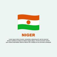 Níger bandeira fundo Projeto modelo. Níger independência dia bandeira social meios de comunicação publicar. Níger fundo vetor