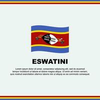 Eswatini bandeira fundo Projeto modelo. Eswatini independência dia bandeira social meios de comunicação publicar. Eswatini Projeto vetor