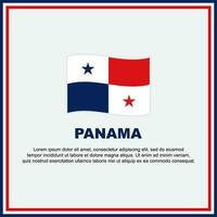 Panamá bandeira fundo Projeto modelo. Panamá independência dia bandeira social meios de comunicação publicar. Panamá bandeira vetor