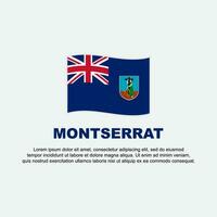 Monserrate bandeira fundo Projeto modelo. Monserrate independência dia bandeira social meios de comunicação publicar. Monserrate fundo vetor