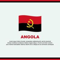 Angola bandeira fundo Projeto modelo. Angola independência dia bandeira social meios de comunicação publicar. Angola Projeto vetor