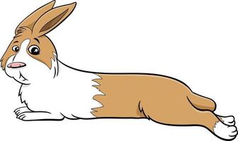 desenho animado mentindo anão coelho personagem de quadrinhos animal vetor
