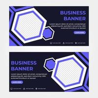 modelo de banner de negócios. modelo de design de banner de promoção vetor